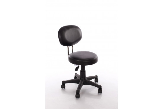 Meistri Tool (massööri tool) ROUND-3 Must Kosmeetikute toolid