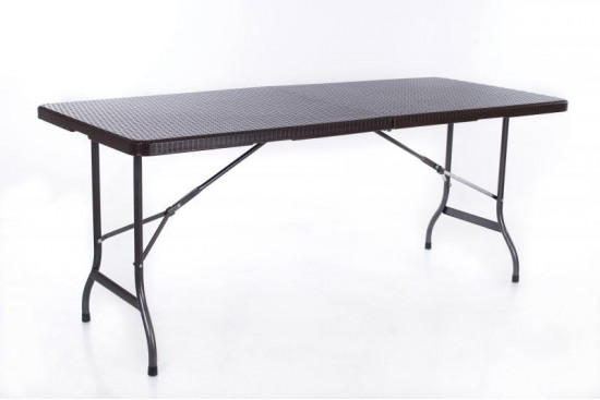 Folding Table 180 x 72 cm (brown) Folding furniture