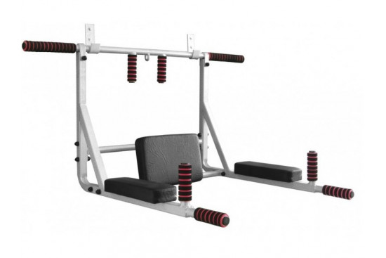 Pull up and parallel bars  "ATLET 3 in 1" (Wall mounted) white Pull up bars
