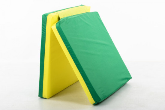 Safety mat 66x120 cm green - yellow Soft modules and mats